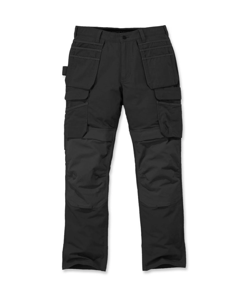 Carhartt WIP Mens Steel Cordura Relaxed Fit Cargo Pocket Pants - Black Cotton - Size 38 Short